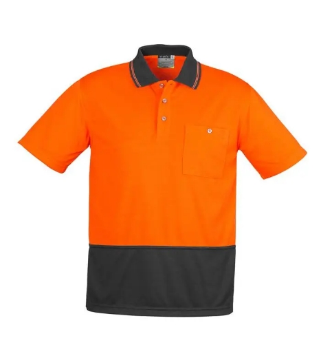 Picture of Syzmik, Unisex Hi Vis Basic Spliced S/S Polo